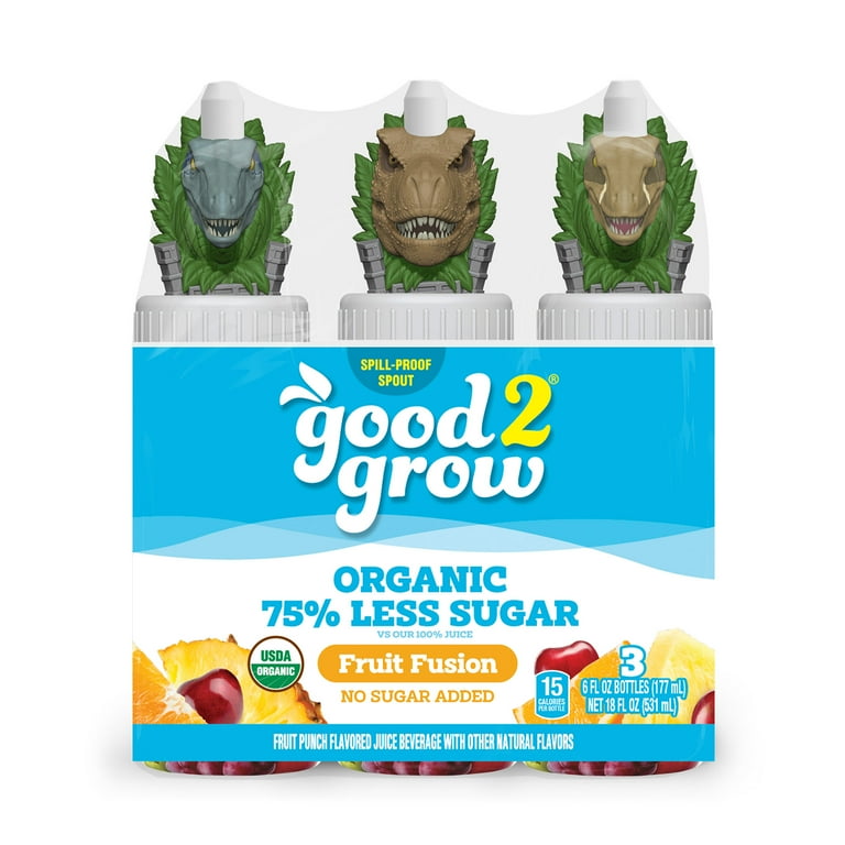 good2grow 6oz Organic Low Sugar Fruit Fusion Juice 3 Pack