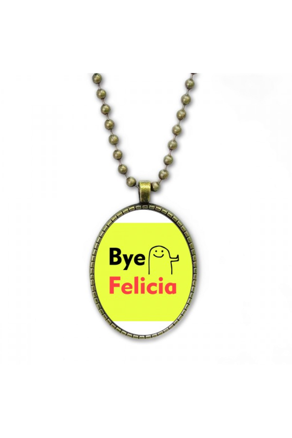 goodbye refuse shirk decline expression necklace vintage chain bead pendant jewelry collection