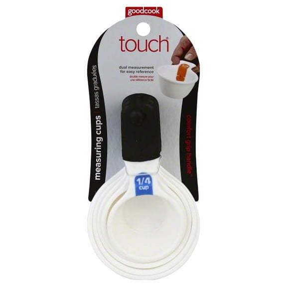 goodcook Touch White Dual Measuring Cup Set, 5 Piece