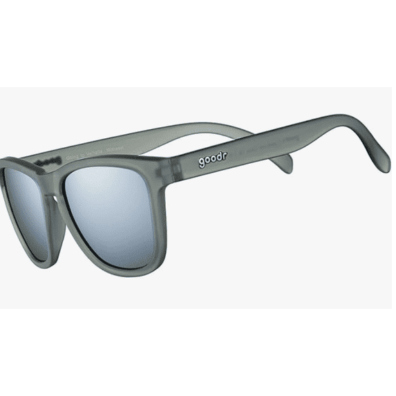 goodr Going to Valhalla...Witness! Polarized Sunglasses for Men & Women, Medium Sized (OG), Dark Gray Translucent Frames with Chrome Mirrored Reflective Lenses, UV400 Protection, No Slip