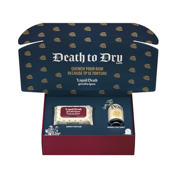 goodwipes x Liquid Death Influencer Gift Box, Limited Edition 3-Piece Bundle