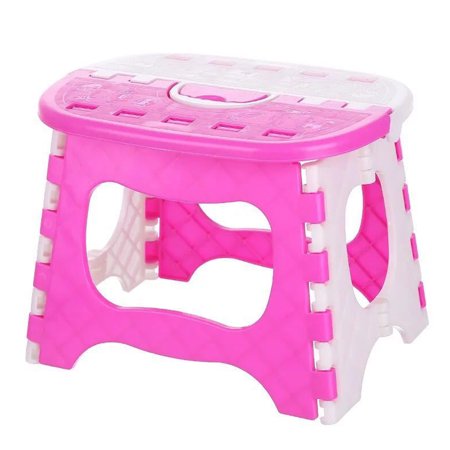 goowrom Home Kids Children Plastic Folding Step Stool Portable Folding Chair Small Bench Stool