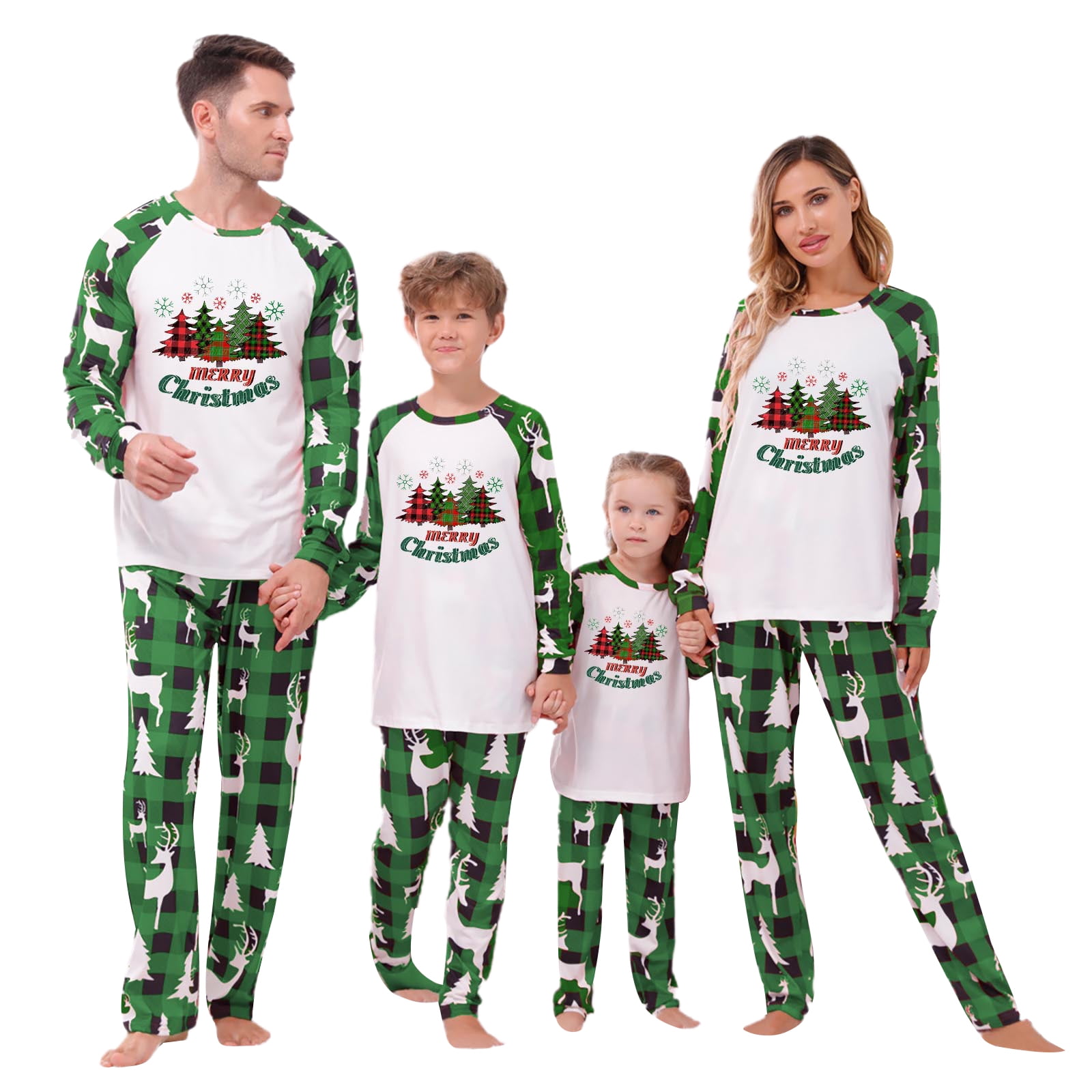 goowrom Matching Family Christmas Pajamas Set Holiday Jammies Xmas PJS