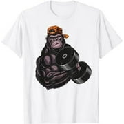 gorilla dumbbell Fitness Workout Gym for lover Bodybuilding T-Shirt