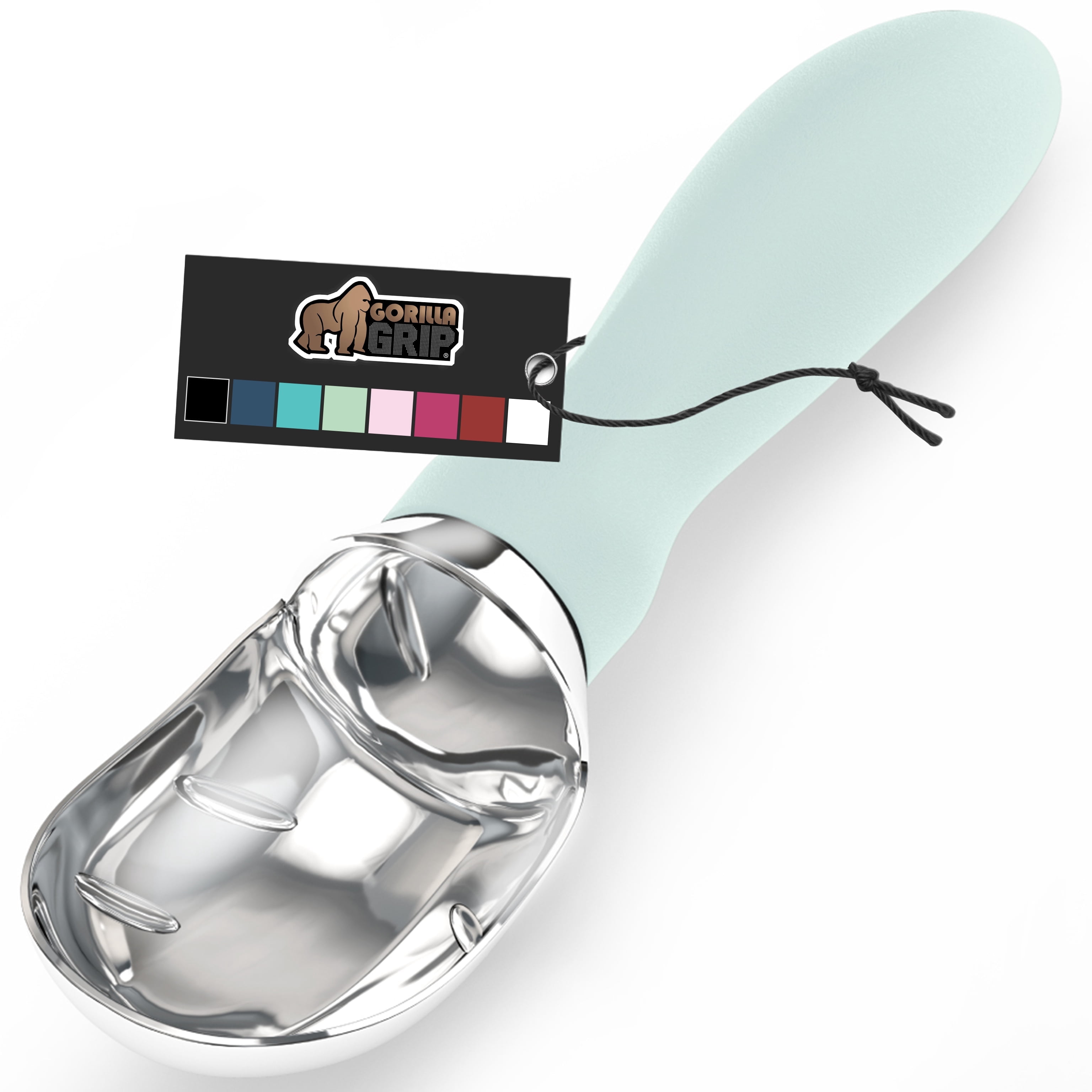 Two Rounded Scoops GORILLA GRIP Ice Cream Scoop Professional Grade Ice Cream Scooper for ...