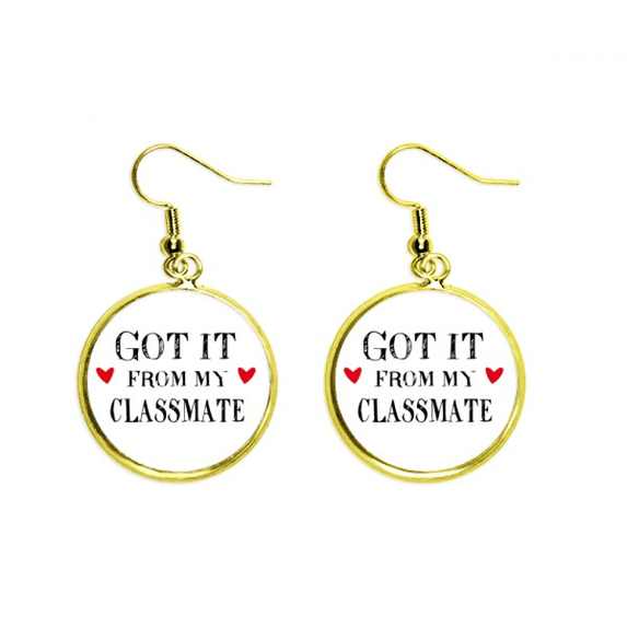 got it from my classmate graduation season earring dangle en drop earring jewelry woman