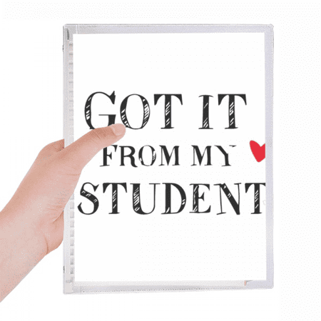 got it from my student teacher quote notebook loose diary refillable journal statiry