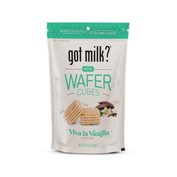 got milk? Very Vanilla Wafer Cubes, Delicious Wafer Squares for Dessert or Snack, 8.8 Oz.