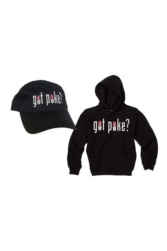 got poke Black hoodie and cap bundle XL