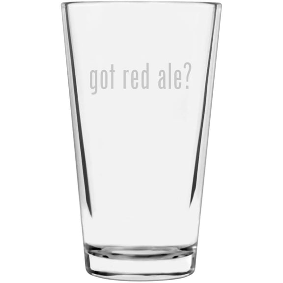 got red ale? Etched All Purpose 16oz Libbey Pint Glass