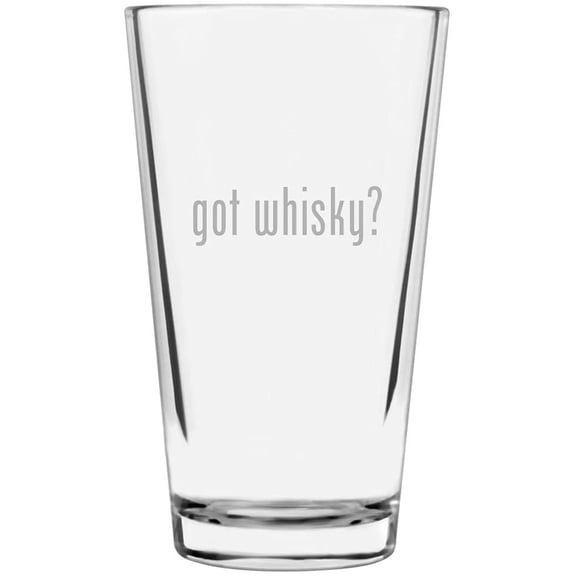 got whisky? Themed Etched 16oz Libbey Pint Glass