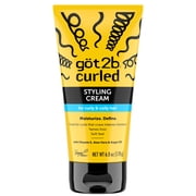 got2b Curled Styling Cream for Curly & Coily Hair, Tames Frizz with a Soft Feel, 6 oz