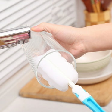 gotofar Easy Bottle Glass Cup Soft Sponge Cleaning Brush Kitchen Washing Scrubber Tool