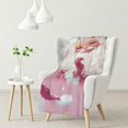 gouleft Soft Plush Christmas Blanket,Cute Santa Claus Pink Christmas