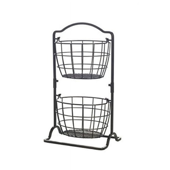 gourmet basics harbor 2-tier hanging basket