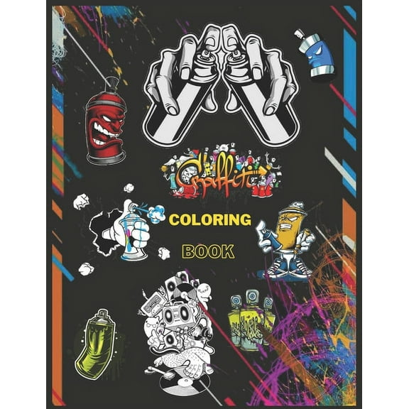 graffiti coloring book: Graphite Street Coloring Book is suitable for teens and teens 50 pages and size 8.5*11in, (Paperback)