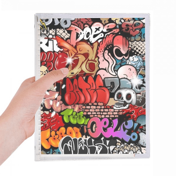 graffiti street colorful l wall painting notebook loose diary refillable journal statiry
