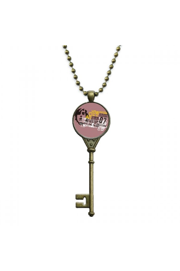 graffiti street culture urban tribe key necklace pendant tray embellished chain