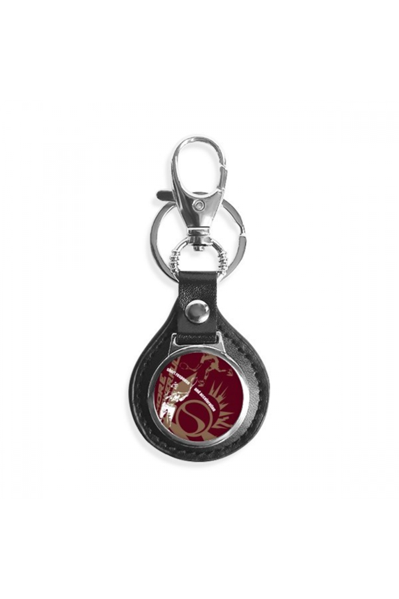 graffiti street powerful tennis players key link chain keyholder finder hook metal