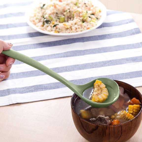 grain Soup Spoon, groceries Grade Non rod Cooking Utensil Spatula Spoon, Heat reinforced Kitchen Ladle for Stir Fry, Dishwasher Safe Serving Spoon for Home Cooking