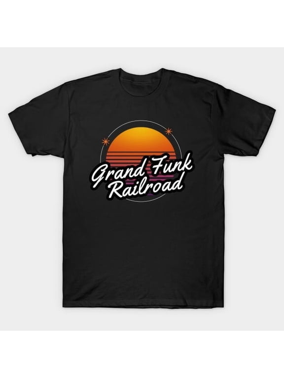 grand funk retro sunset T-Shirt Short Sleeve All Sizes S to 5 XL T01