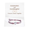 thumbnail image 1 of To My Granddaughter Forever Linked Bracelet with Card, Natural Stone Beaded Adjustable Bracelet Jewelry Gift for Women, 1 of 9