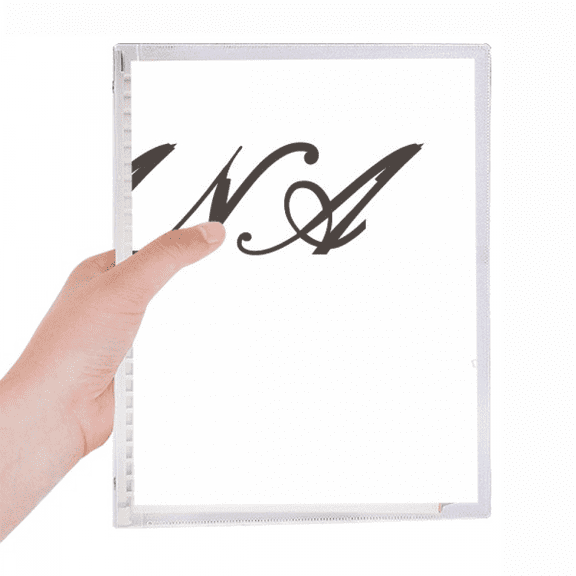 grandma curlicue letters present pattern notebook loose diary refillable journal statiry