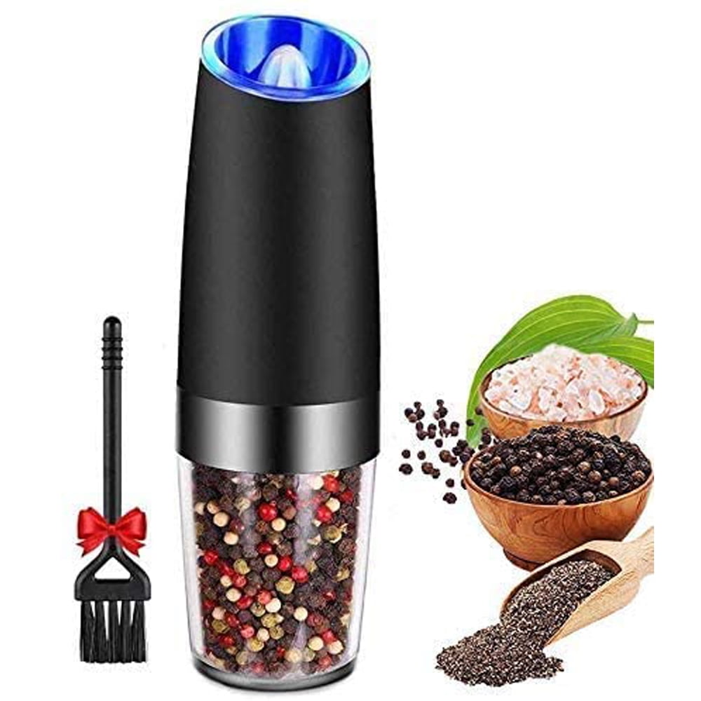 gravity electric grinders, automatic pepper and salt grinders with blue