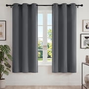 Blackout Curtains, 42x72 inch Blackout Curtain Set of 2, Thermal Insulated Window Drapes with Grommets, Noise Reducing &Energy Saving Curtains for Living Room B