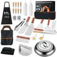 thumbnail image 1 of 37Pcs Flat Top Griddle Tools Set with Long/Short Spatulas Scraper & Basting Cover - Stainless Steel Grill Cooking Kit for Teppanyaki Camping - Complete Griddle Accessories Kit for Men Women, 1 of 7