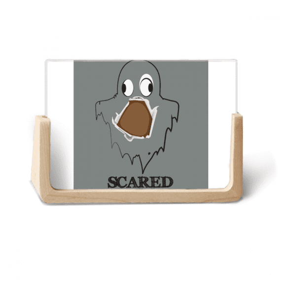 gray scary scared emotion photo wooden photo frame tabletop display
