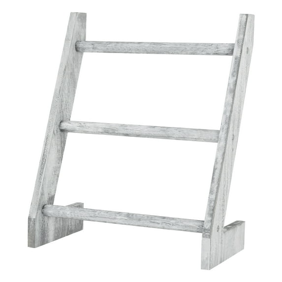 gray-white Tiered Towel Rack