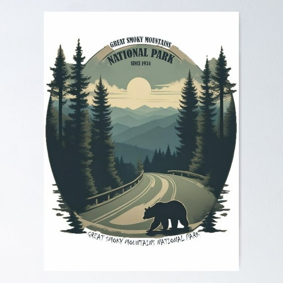 great smoky mountains national park 5 UNFRAMED Poster, 8x12