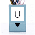 thumbnail image 1 of greek alphabet upsilon black Desk Supplies Organizer Pen Holder Card, 1 of 3