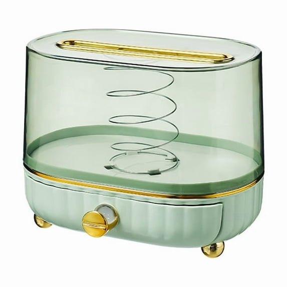 green Tissue Holder Luxury Paper Napkin Box, Living Room, High-end Creative Multifunctional Remote Control, Restaurant Napkin Paper Tissue Holder