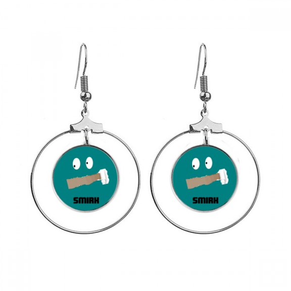 green emotion srk stare provoke earrings dangle hoop jewelry drop circle