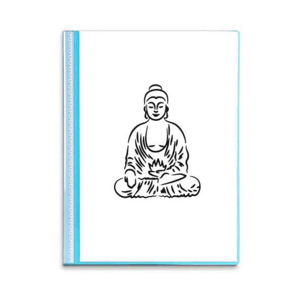 green en blessing portrait meditation Book Sheet Protectors Portfolio Binder Folder