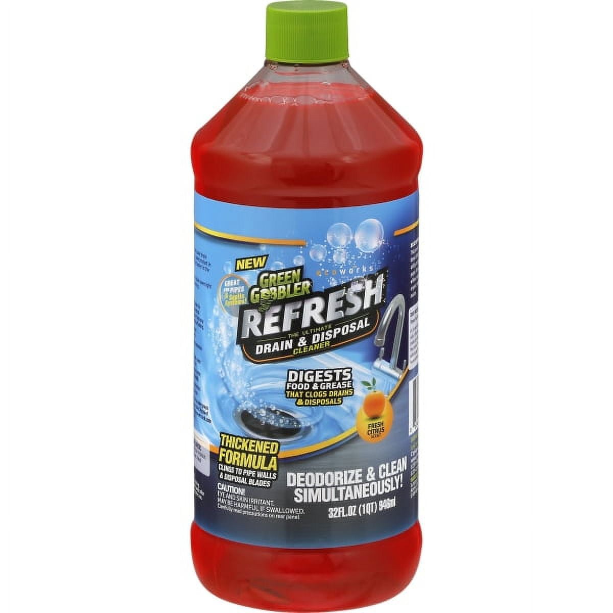 green gobbler"refresh" garbage disposal & drain cleaner & deodorizer