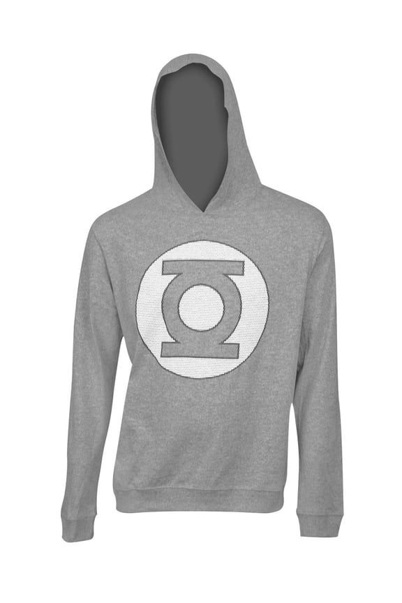 grey logo hooded sweatshirt