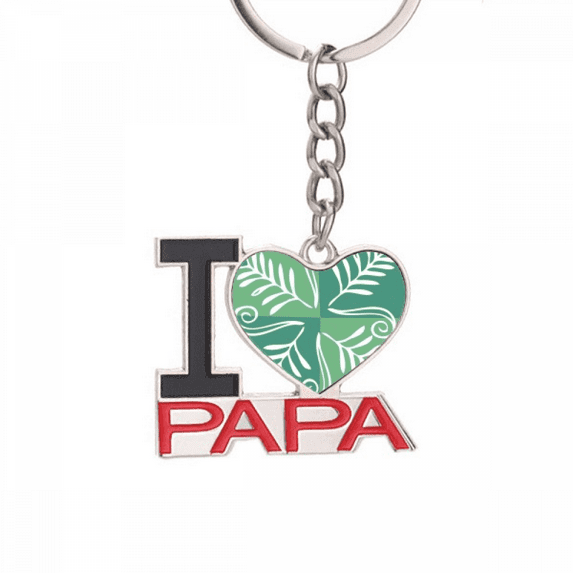green mexico totems ancient civilization Keychain Metal Keyring Holder Love PAPA Father