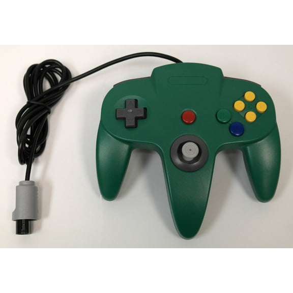 green replacement controller for nintendo n64 by mars devices