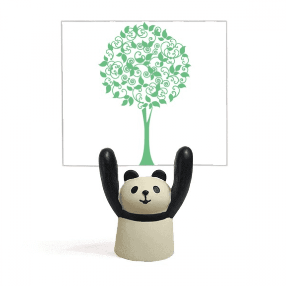 green round tree  flower Memo Holder Cartoon Animal Panda Stand Decoration