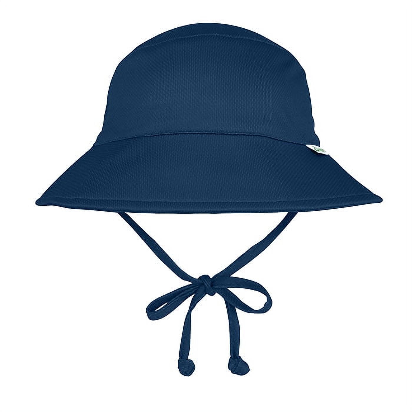 I Play. Toddler Sun Protection Hat With Brim - UPF 50+ Royal Blue For Ages 2T-4T
