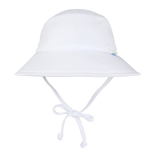 green sprouts Breathable Bucket Sun Protection Hat-White-9/18mo