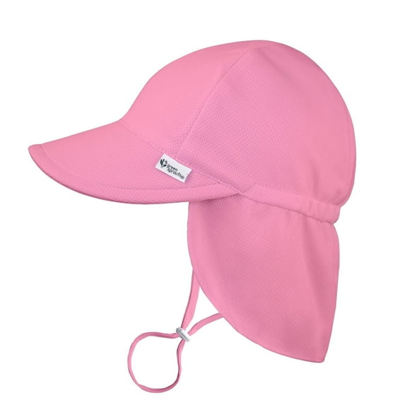 green sprouts Breathable Flap Sun Protection Hat-Light Pink-9/18mo
