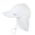 thumbnail image 1 of green sprouts Breathable Flap Sun Protection Hat-White-9/18mo, 1 of 4
