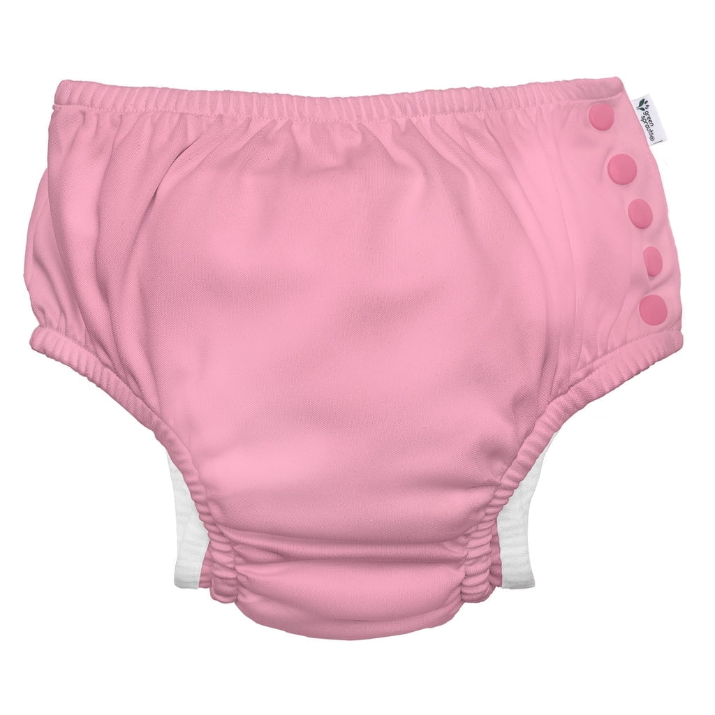 green sprouts Eco Snap Swim Diaper-Light Pink -4T