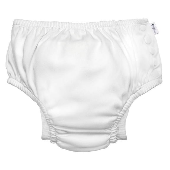 green sprouts Eco Snap Swim Diaper-White -3T