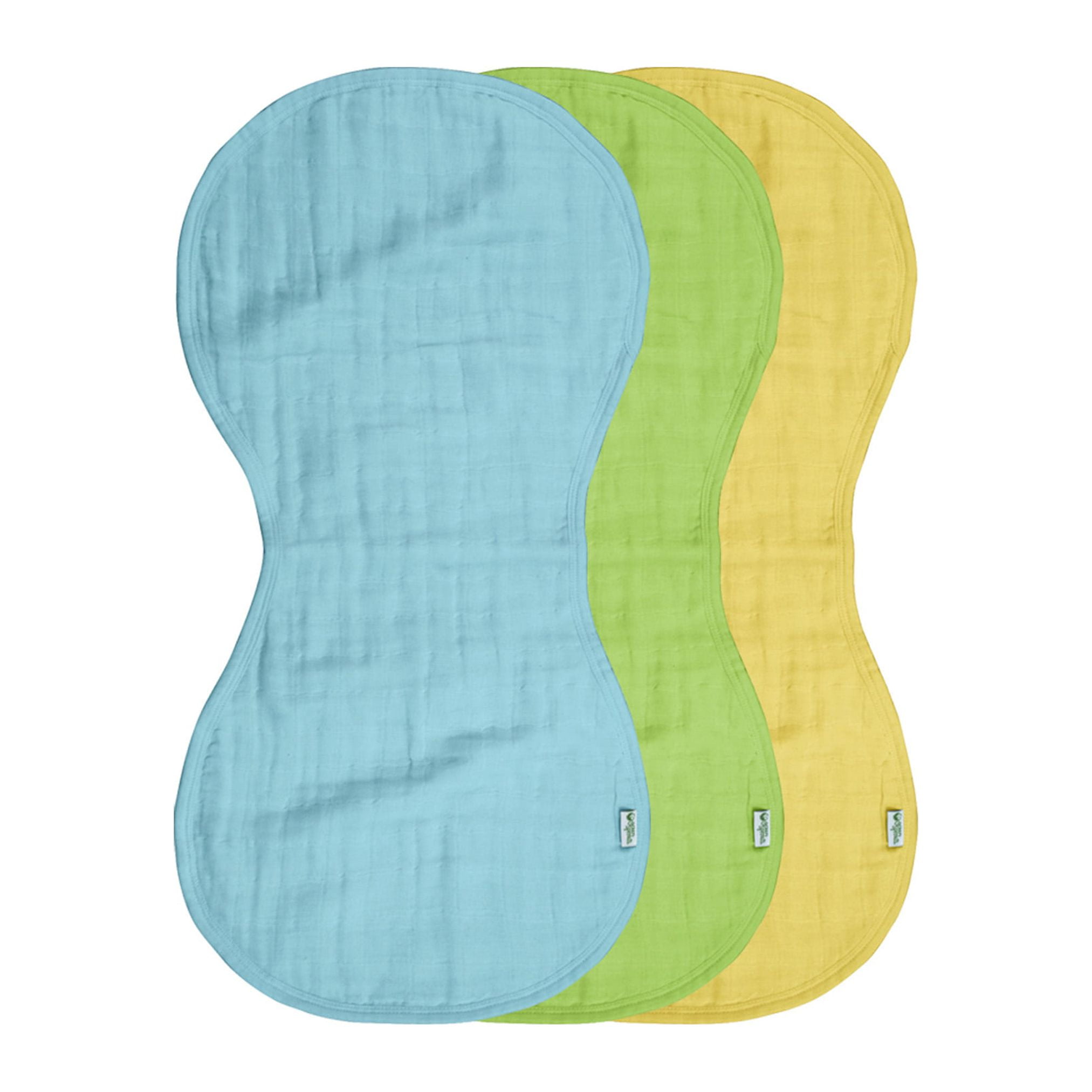 green sprouts Muslin Burp Cloths made from Organic Cotton (3pk