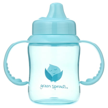 green sprouts Non-spill Sippy Cup-Aqua
